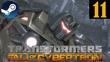 [PC] Transformers Fall of Cybertron - Walkthrough Part 11 No Commentary (1080p 60FPS)