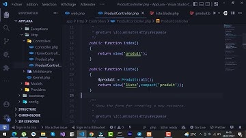 11 Laravel Afficher les  données de la base de donnée