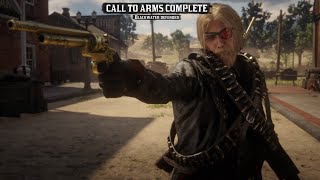 Red Dead Online| Call To Arms Blackwater *Solo* Gameplay Wave 10 (Rooftop Method)