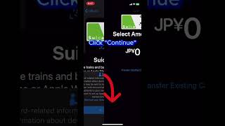 Japan Travel Guide : How to Add Suica to Apple Wallet iPhone #shorts #solotravel screenshot 4