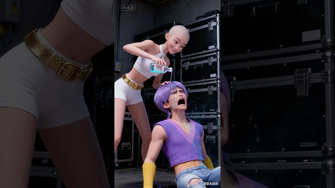 ⁣Rumi Steal Mystery's wig?! 👀 Rumi & Mira Found a Loophole! | Kpop Demon Hunters #kpop #golden #rumi