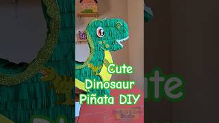 🦖 Green Dinosaur Piñata DIY | Free Printable Template