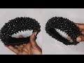 DIY beaded headband. How to make beaded headbands.