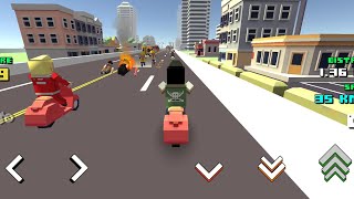 Blocky Moto Racing 🏁 - Motorcycle Rider | Walkthrough Gameplay (iOS/Android) #104 screenshot 3