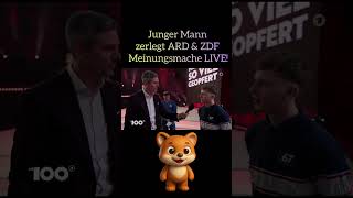 Junger Mann zerlegt ARD &amp; ZDF Meinungsmache LIVE!