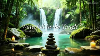 Relaxing Jungle Waterfall with Soft Piano & Birds | Deep Sleep & Meditation Music screenshot 2