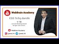 CSS Uzbek to'liq darslik | CSS Full Tutorial | grid | flexbox