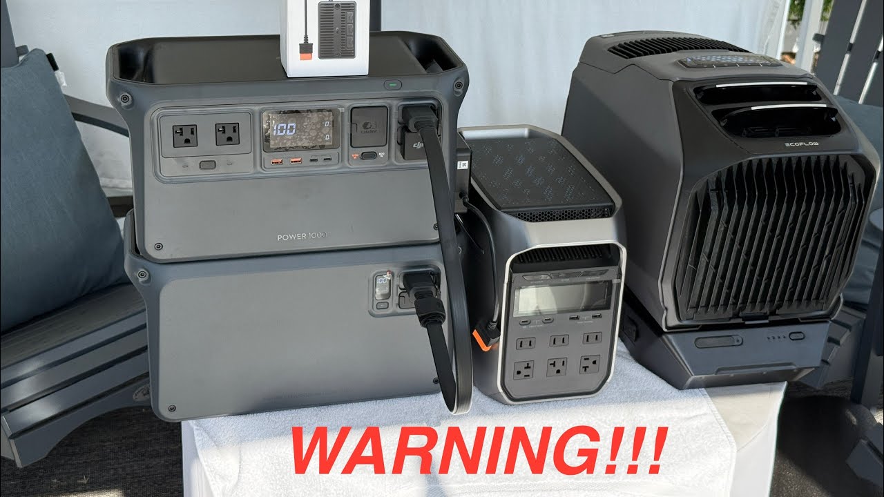 **WARNING** DJI Power 1000 V1 vs Ecoflow Delta 3+ with Ecoflow Wave3