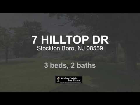 7 HILLTOP DR, Stockton Boro, NJ home video tour