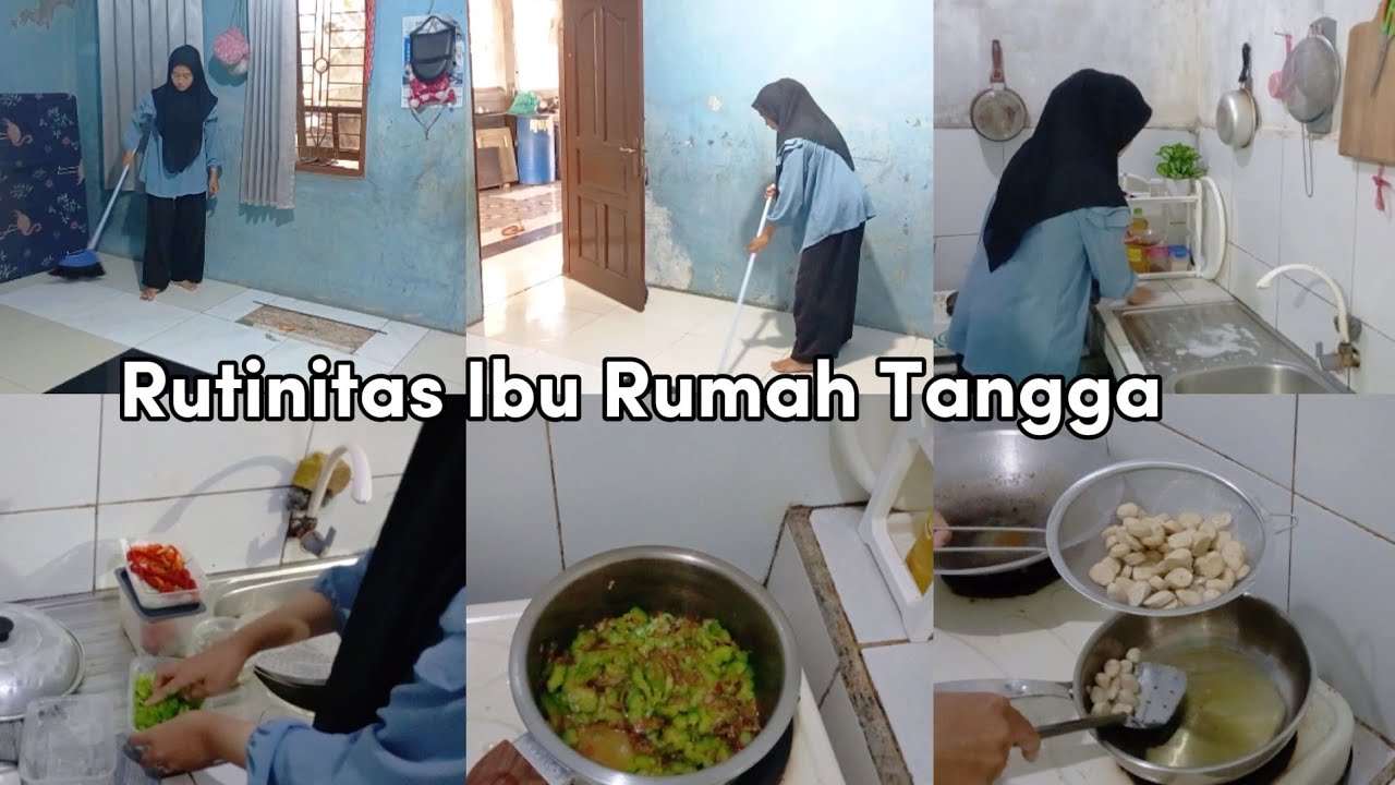 Rutinitas Ibu Rumah Tangga | Masak 2 menu simpel, beberes rumah, deep clean dapur #dailyvlog 