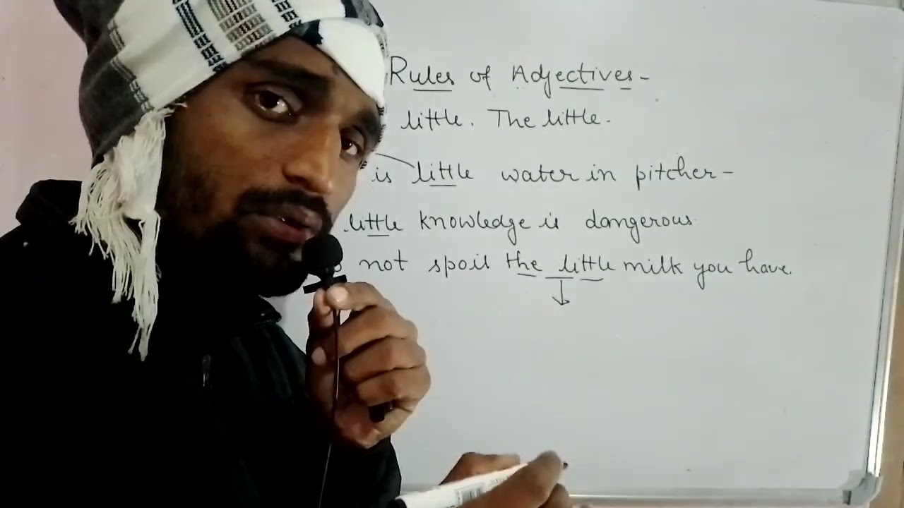 👍Concept of little, a little and the little💯,adjective 