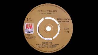 The Carpenters   Yesterday Once More  Mixed Isolated Drums  Vocals  Karen Carpenter