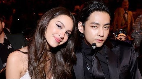 Are you jealous ARMY!!?? V flirting with Olivia Rodrigo at Grammys #bts #taehyung #oliviarodrigo