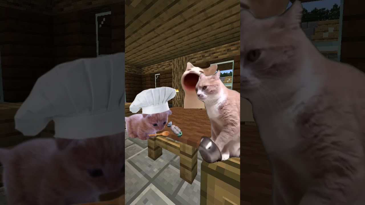 Cats In Minecraft #shorts #cat #minecraft #minecraftcat #edit #games