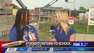 East St. Louis Senior High School students return to class