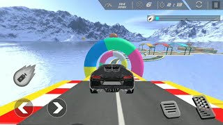 Mega Ramp Car Racing Stunt: Impossible Sky Tracks Android Game Play Part 39 screenshot 4