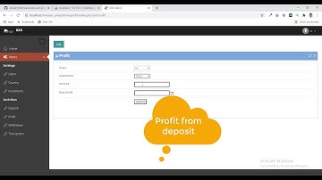 Investment and profit management system in php mysql free code