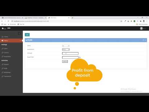 Investment and profit management system in php mysql free code