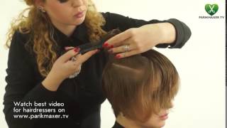 How To Cut An Asymmetrical Hairstyle Inna Serbin Parikmaxer Tv English Version
