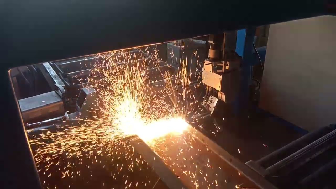 The best beam coping machine in the world - YouTube