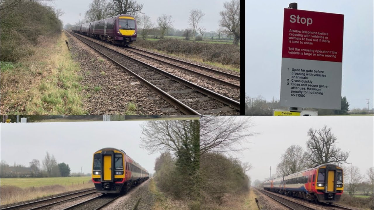 FOOTCROSSINGS OF NORFOLK AND SUFFOLK PART 2 - TRAINS AND TONES AT FOWLERS LANE FOOTCROSSING!!