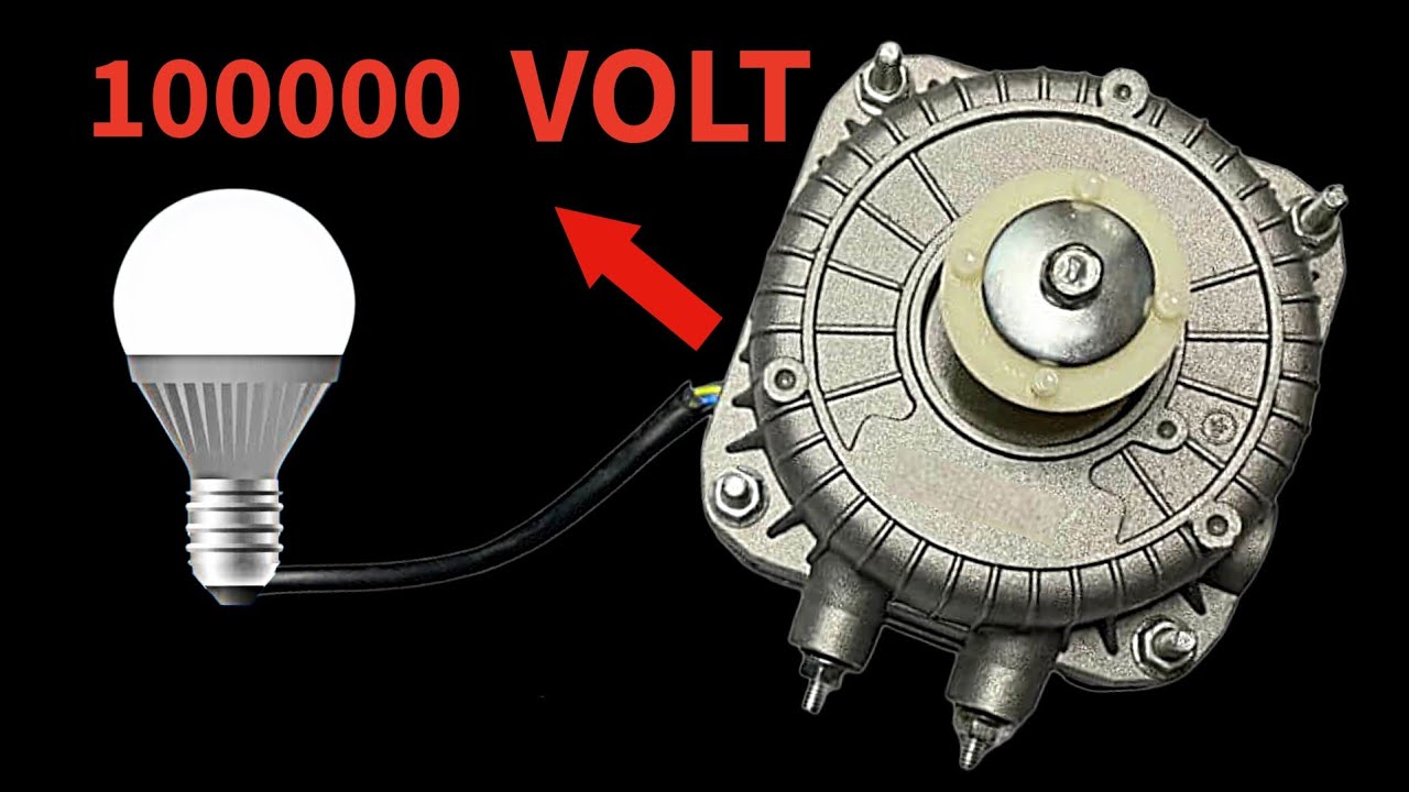 How to Make 100000 volt GENERATOR from an Old AC Motor