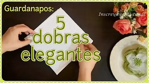 Como dobrar papel toalha para mesa?