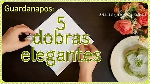 Como dobrar o guardanapo de papel na mesa?