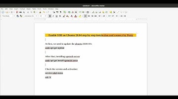 Enable SSH on Ubuntu 20.04 step-by-step instruction and connect by Putty