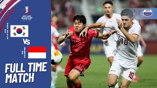 AFC U23 ASIAN CUP QATAR 2024  QUARTER FINAL INDONESIA (2) VS (2) SOUTH KOREA  FULL TIME MATCH