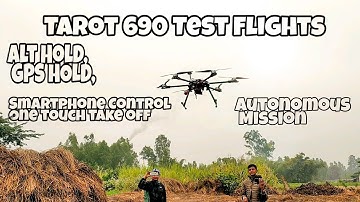 Testing Loiter/GPS lock, Altitude hold, and autonomous mission in my Pixahawk based tarot hexacopter