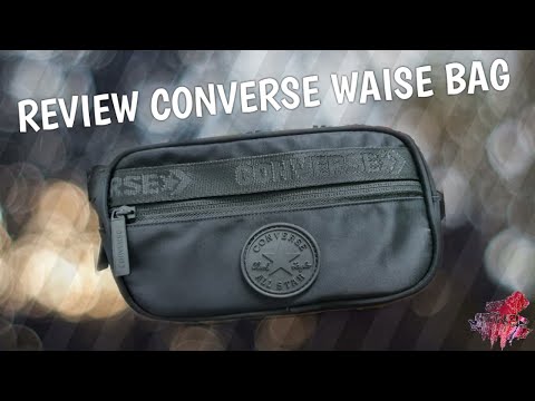 Review Converse Waist bag (Black) กระเป๋าคาดอก คุณภาพดี ใส่ของได้เยอะ ราคาถูกเพียง 890฿ เท่านั้น
