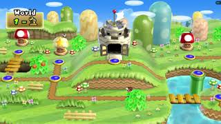 Edited World 1 Map Test -- NSMBW Modding