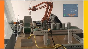 Cánh tay Robot-PLC S7 1200-HD làm đồ án từ A đến Z. Step motor điều khiển cánh tay Robot xếp hàng.