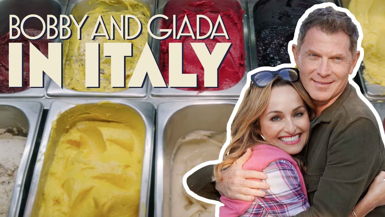 Bobby Flay + Giada De Laurentiis Eat Cheese and Fig Gelato | Bobby and Giada in Italy | Food Network