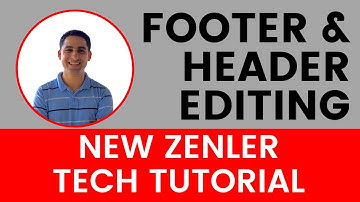How to edit footer and header of your New Zenler website ⚡️