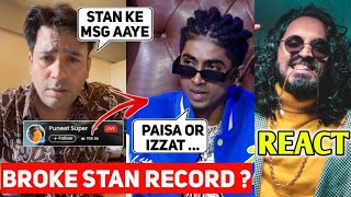 MC STAN STORY & PUNEET SUPERSTAR AGAIN LIVE REPLY TO MC STAN | EMIWAY REACT | KR$NA TRACK CROSSE
