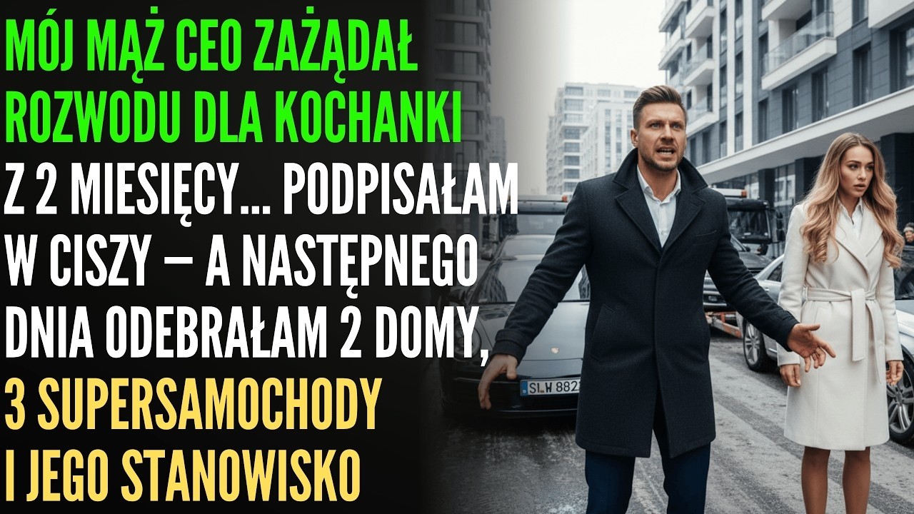 Tamten wieczór miał być zwykły. Deszcz, ulubione danie Marka, cisza. Zamiast tego położył przede mną cienką teczkę i powiedział spokojnie, jakby mówił o pogodzie: „Chcę poślubić kogoś innego....