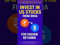 Why should you invest in US stocks from India? #shorts