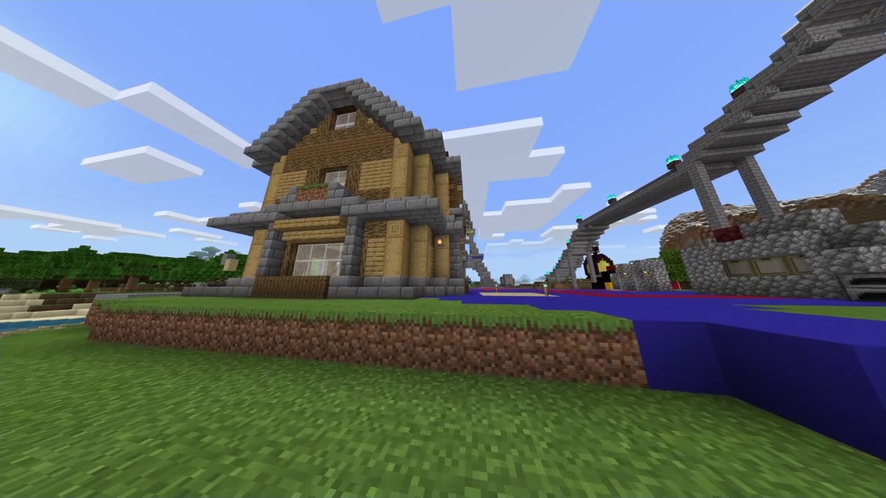 MINECRAFT Building our House - YouTube