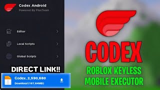 LATEST CODEX  MOBILE ROBLOX EXECUTOR UPDATE!! | 100% WORKING