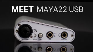 Saga uberørt jeg er enig MEET MAYA22 USB Compact 2x2 24-bit USB audio interface for guitar and  vocals - YouTube