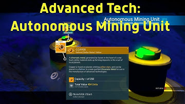 Advanced Tech: Autonomous Mining Unit in No Man