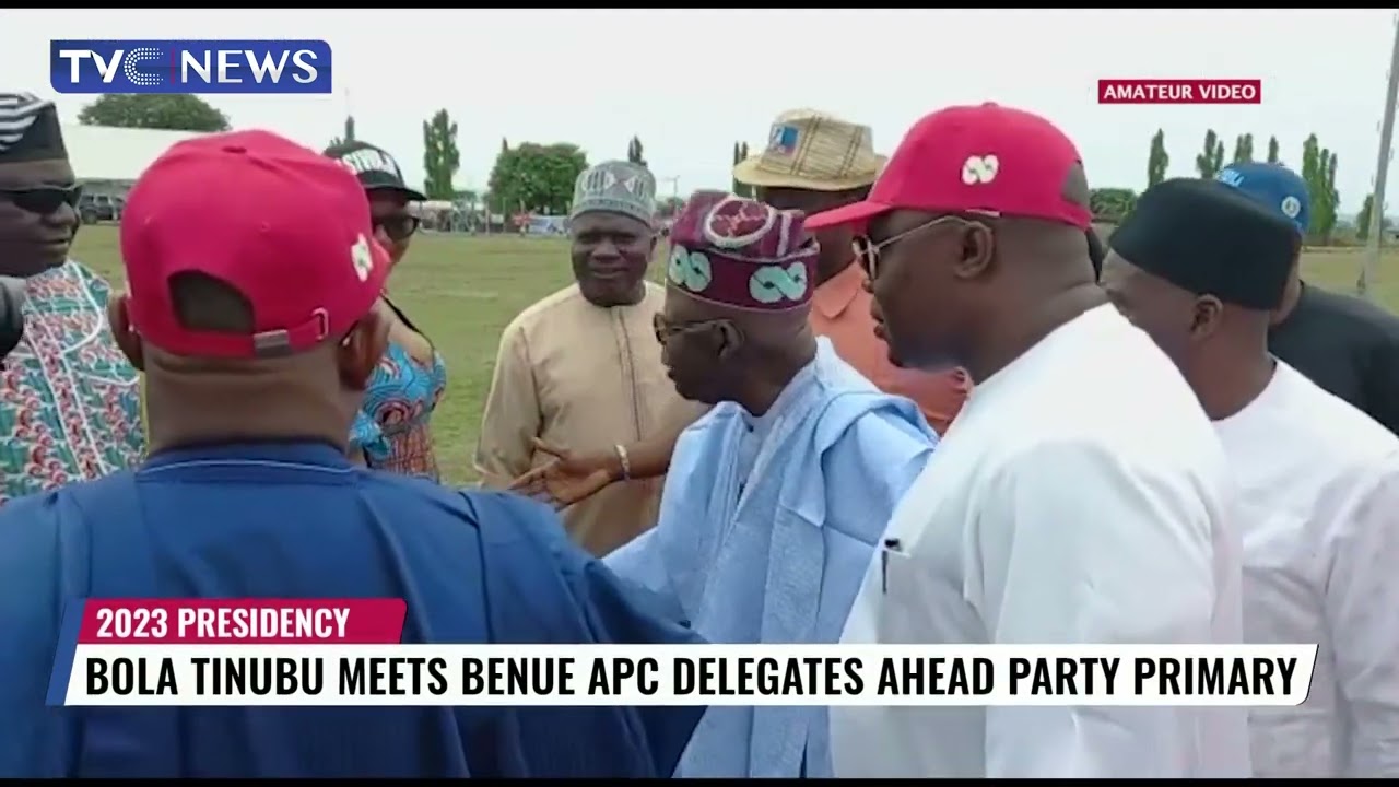 Bola Tinubu Meets Benue APC Delegates Ahead Party Primary - YouTube