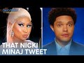 Nicki Minaj’s Swollen Balls Tweet Sends the Internet Spiraling | The Daily Show