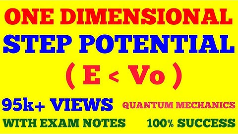 ONE DIMENSIONAL STEP POTENTIAL || POTENTIAL STEP || STEP POTENTIAL IN QUANTUM MECHANICS | NOTES ||