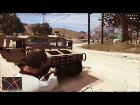 GTA 5 - Trevor’s Glock-Only Shootout + Ten Star Escape