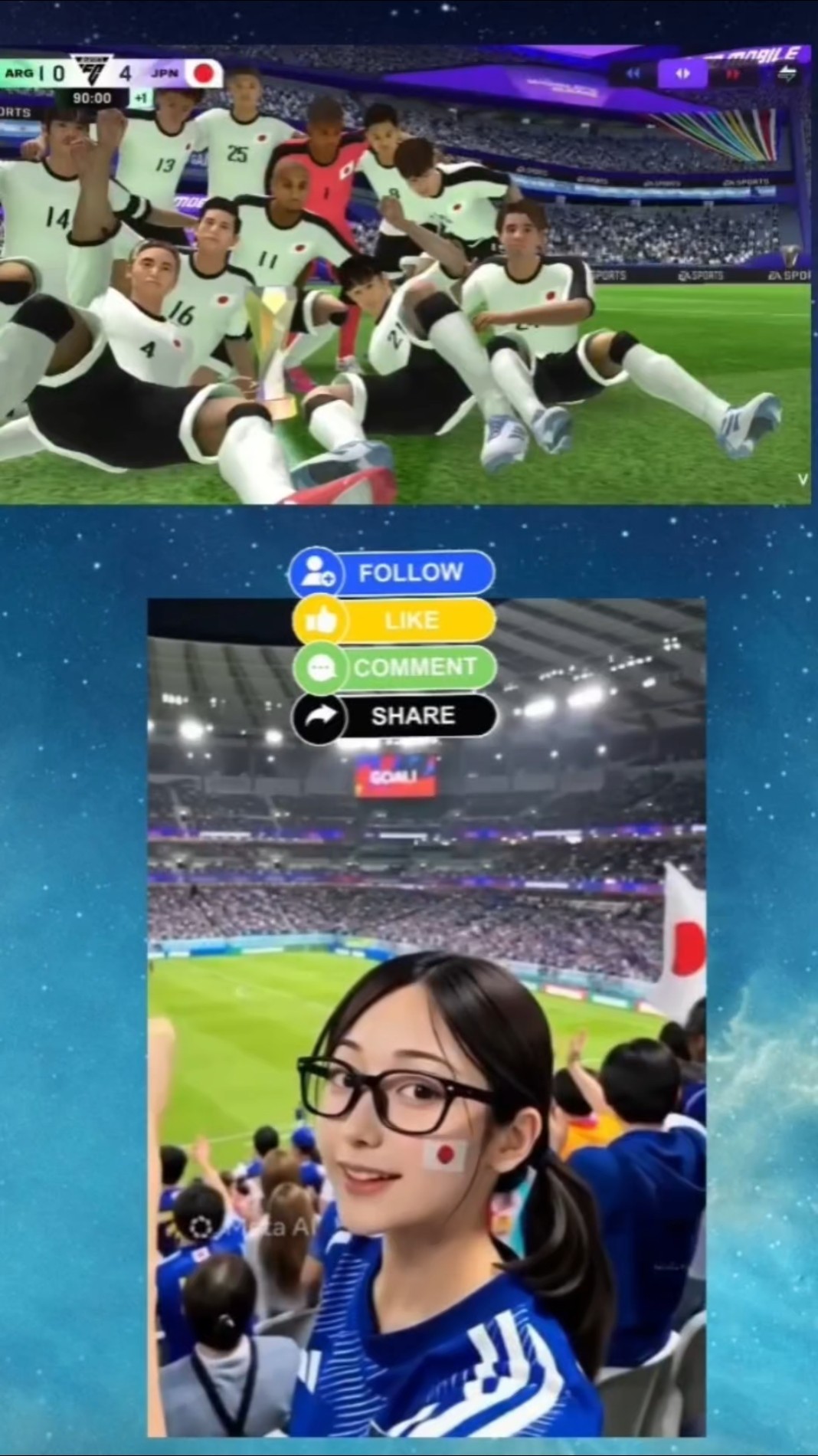 samurai blue/#japan #fcmobile #num32 - YouTube