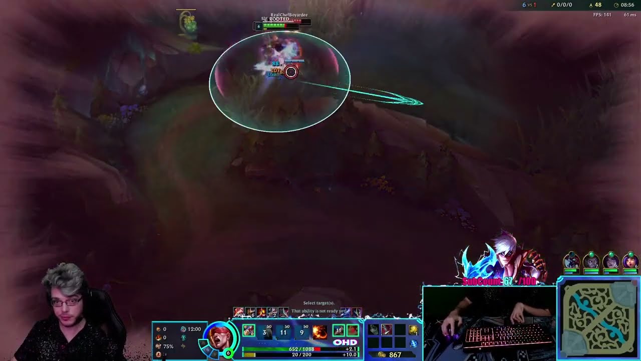 1Handed Lee sin Has Wings!