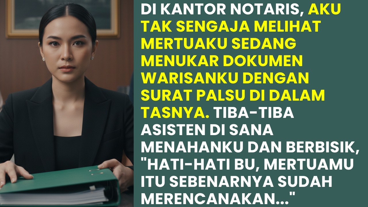 MERTUAKU PALSUKAN SURAT WARISAN DI NOTARIS TAPI DIA TERDIAM SAAT ASISTEN ITU BISIKKAN RAHASIA INI!